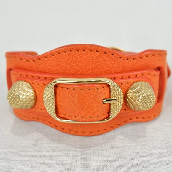 BALENCIAGA Leather Bracelet Bangle - Picture 1 of 4